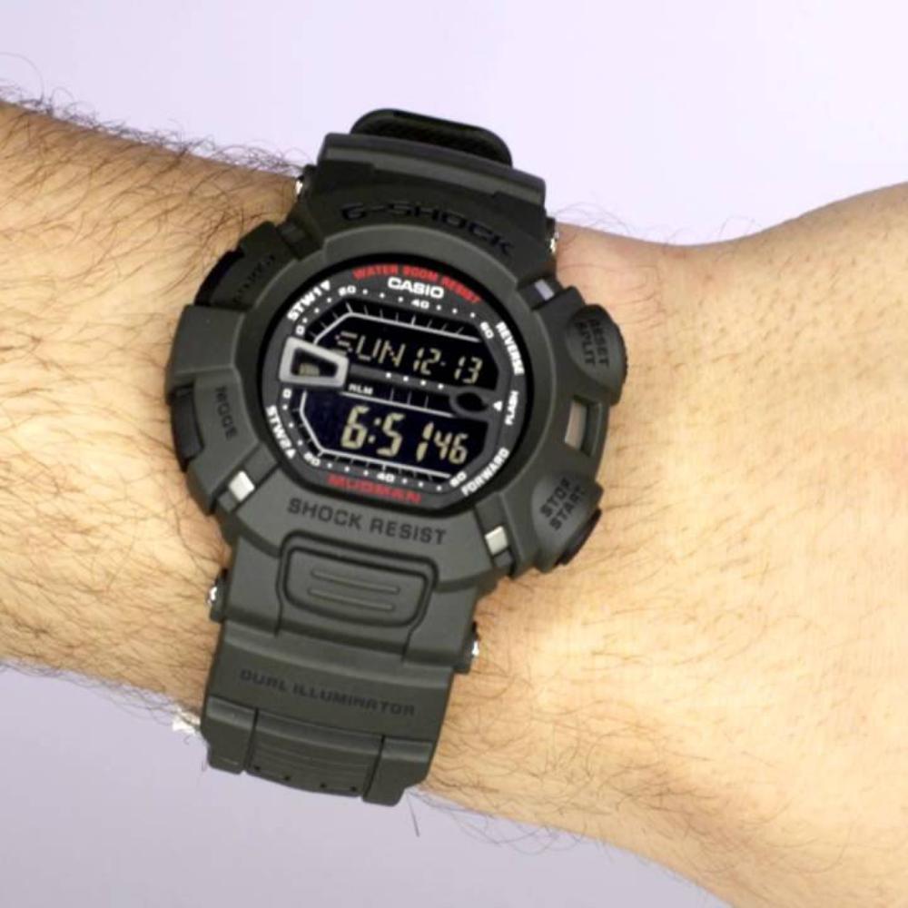 Buy Casio G-Shock G-9000-3V Mudman Digital Watch - Black + Green - G ...