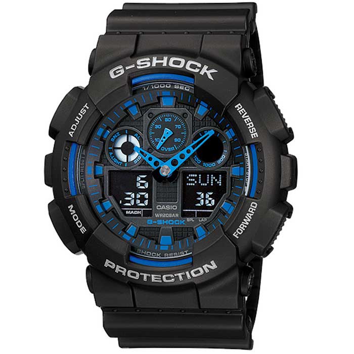 Buy Genuine Casio G-Shock GA-100-1A2ER Men's Analogy-Digital Quartz ...